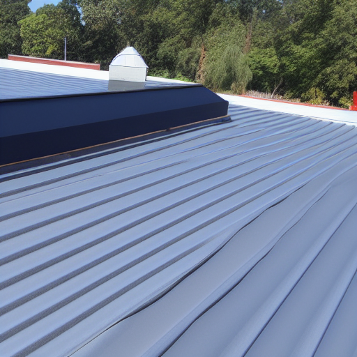 roof with an SBS modified bitumen roofing system